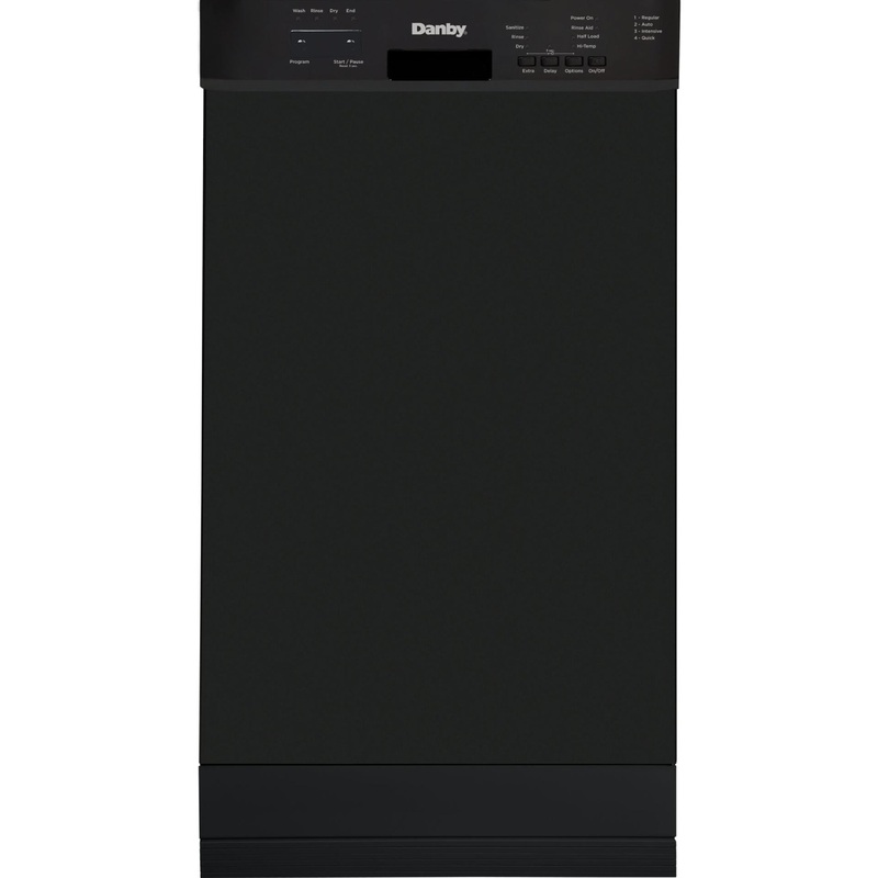 DDW18D1EB Danby 18″ Wide Built-in Dishwasher in Black