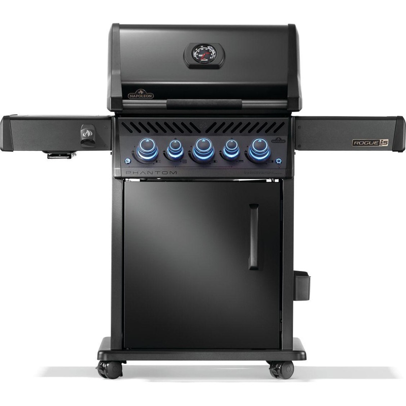 Napoleon Bbq RPS425RSIBNK2PHM Phantom Rogue Pro-S 425 Rsib With Infrared Side And Rear Burner , Natural Gas, Matte/Matt Black