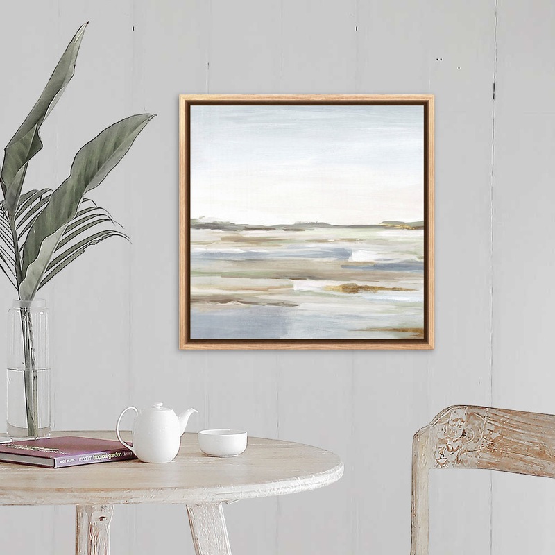 Vastness II by Eva Watts – Painting Print Wade Logan Size: 21.25″ H x 21.25″ W x 1.75″ D Format: Natural Floating Frame Canvas