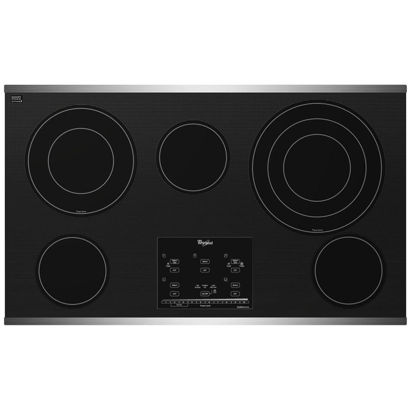 Whirlpool G9CE3675XS Gold 36-inch Electric Ceramic Glass Cooktop with Tap Touch Controls