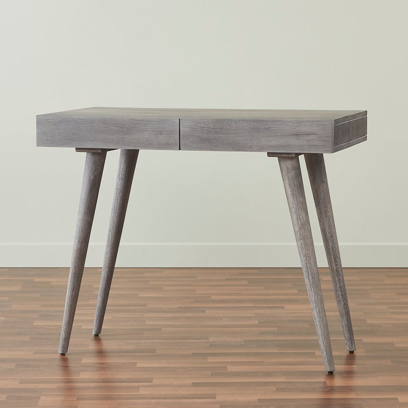 Chicago Desk Union Rustic Color: Gray