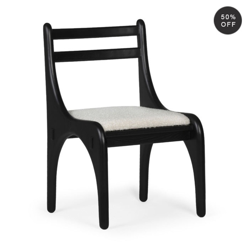Architect’s Embrace Dining Chair – Charcoal Oak
