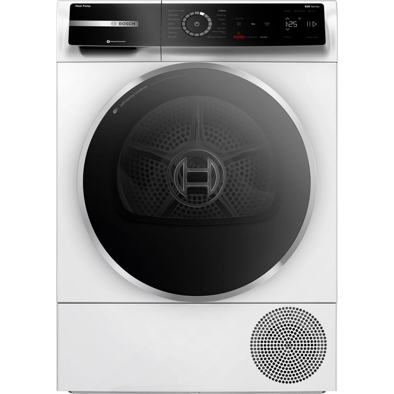 Bosch WQB245B0UC 500 Series, heat pump dryer, White