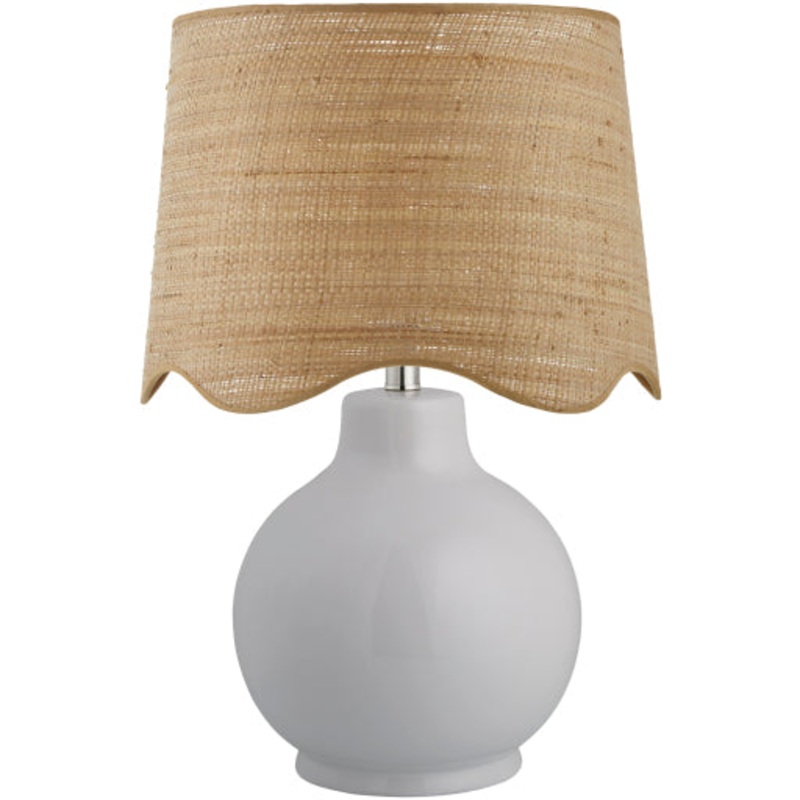 Charmaine 24″H x 18″W Curved Glass Table Lamp