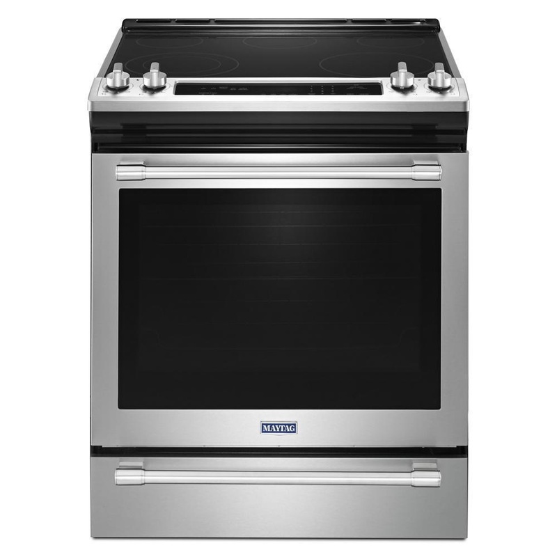 Maytag 30-Inch Wide Slide-In Electric Range With True Convection And Fit System – 6.4 Cu. Ft.