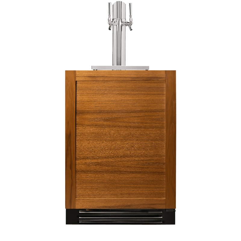 True Residential TUR24DDROPC 24 Inch Dual Tap Overlay Panel Door Right Hinge Undercounter Beverage Dispenser