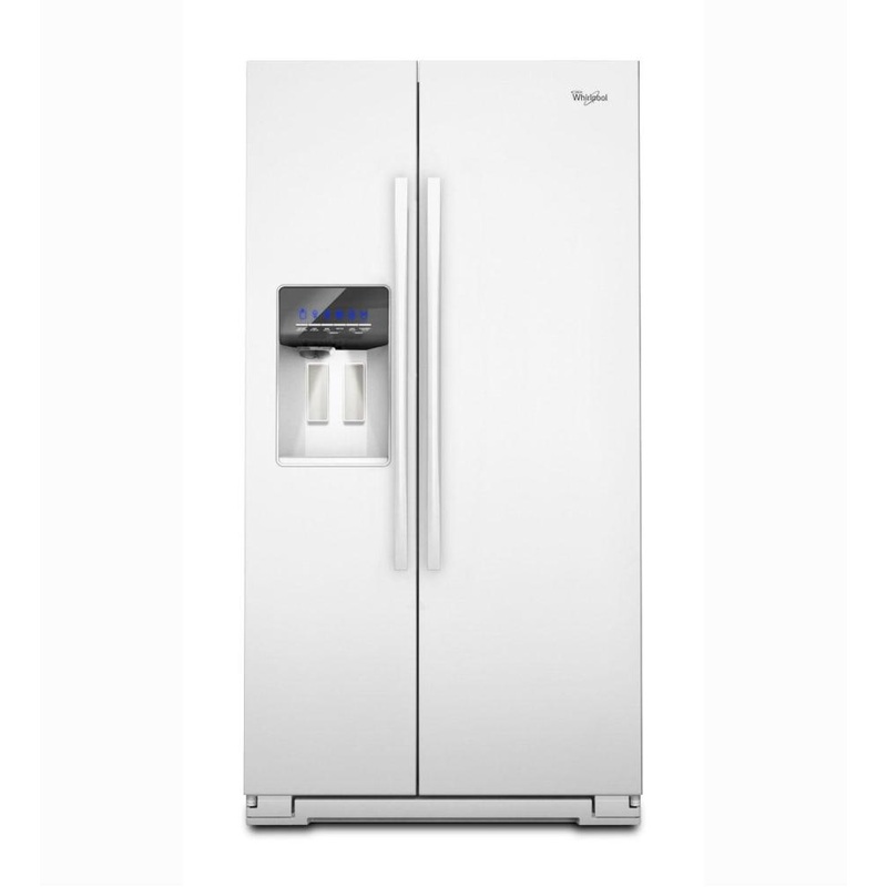 Whirlpool WSF26C2EXW 26 cu. ft. Side-by-Side Refrigerator with In-Door-Ice Plus System