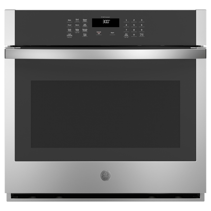 JTS3000SNSS GE 30″ Smart Built-In Self-Clean Single Wall Oven with Never-Scrub Racks