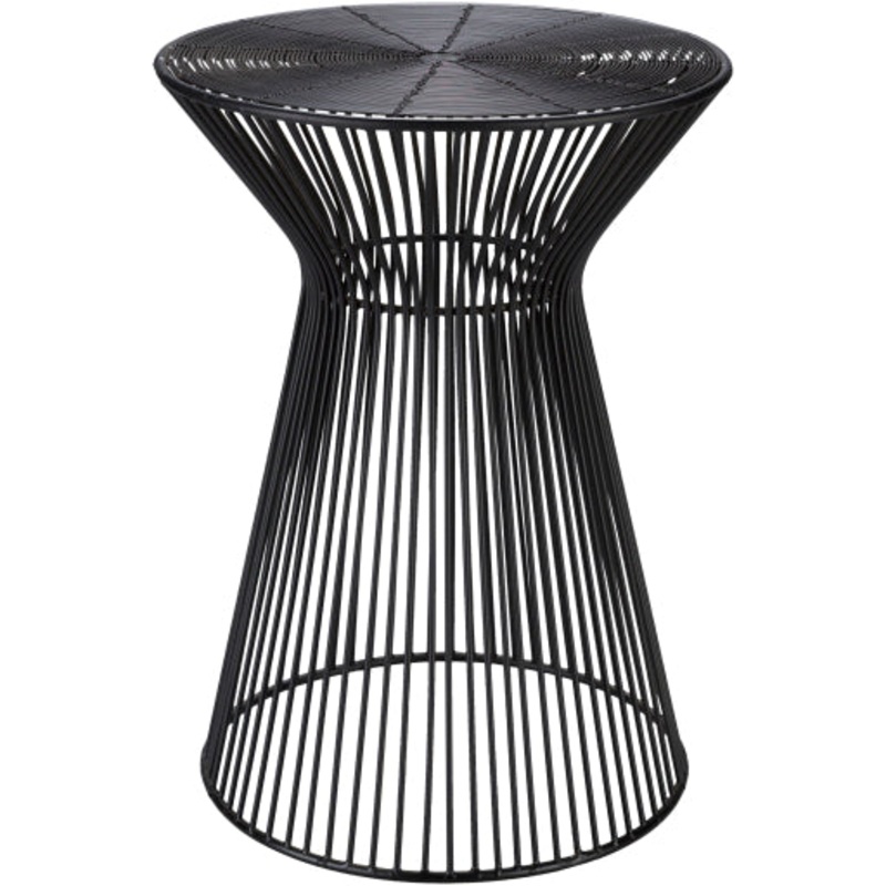 Modern Accent Piece – 18H x 14W x 14D Metal End Table
