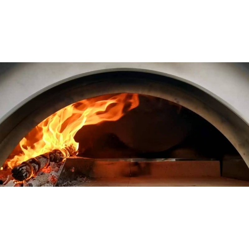 Xo Appliance XOPIZZA1CA Tabletop 24In X 16In Wood Fired Pizza Oven Carbona (Black)