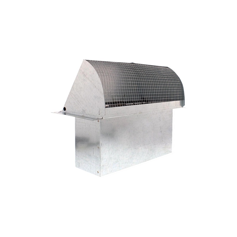 Zephyr AK00041 3-1/4″x10″ exhaust cap w/damper & bird screen