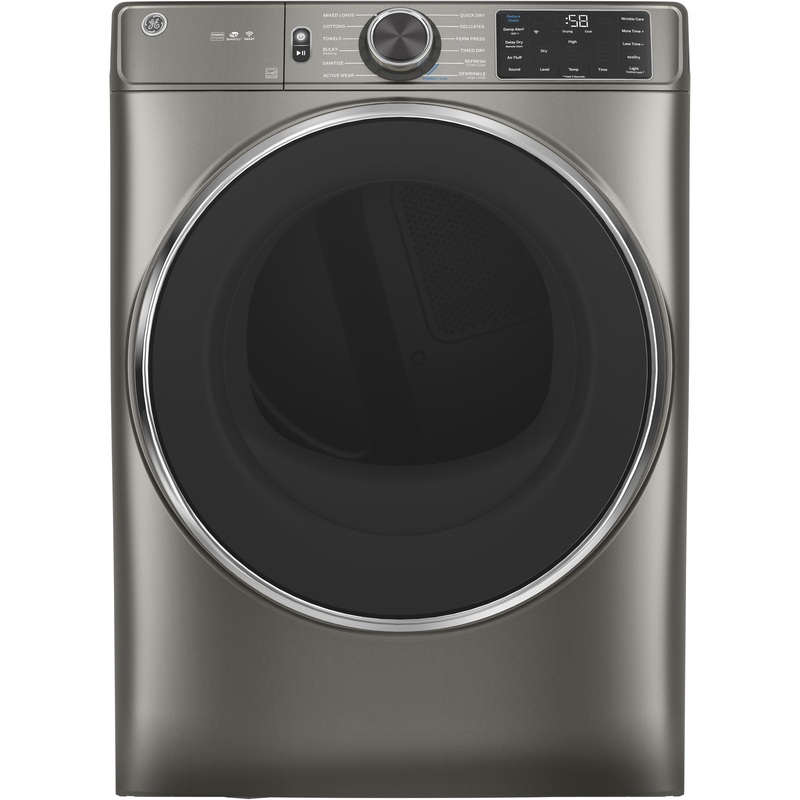 GE 7.8 cu. ft. Capacity Smart Front Load Electric Dryer with Steam and Sanitize Cycle