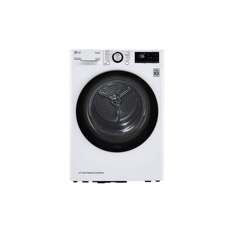 Lg DLHC1455W 4.2 cu. ft. Smart wi-fi Enabled Compact Front Load Dryer with Dual Inverter HeatPump Technology