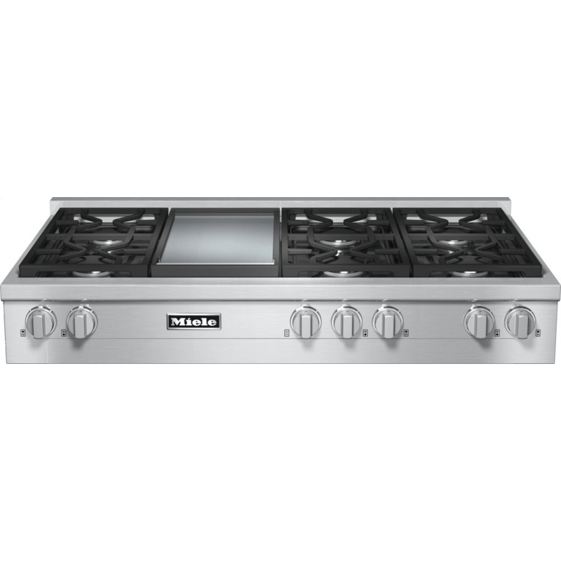 Miele KMR13561GCLEANSTEEL Kmr 1356-1 G – Rangetop With 6 Burners And Griddle For Versatility And Performance