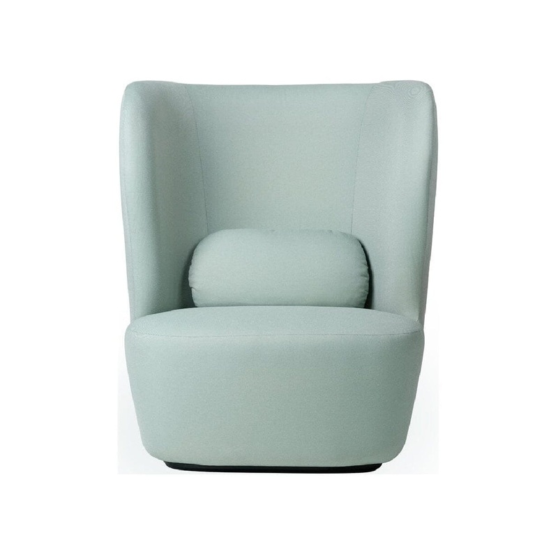 Stay Lounge Chair with Black Base and High Back