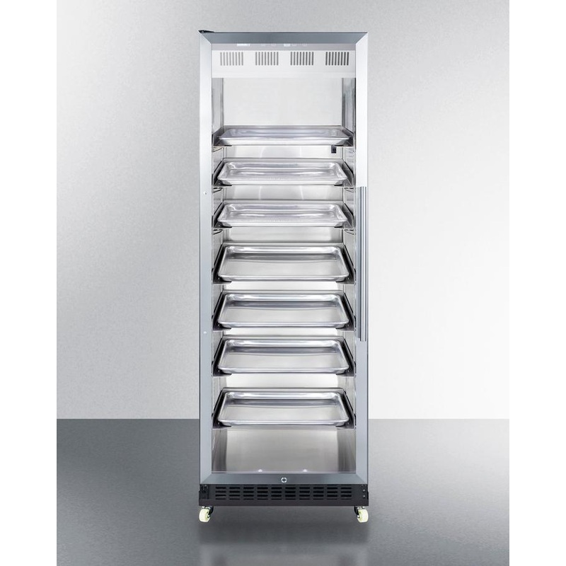 Summit SCR1401LHRI 24″ Wide Mini Reach-in Beverage Center With Dolly