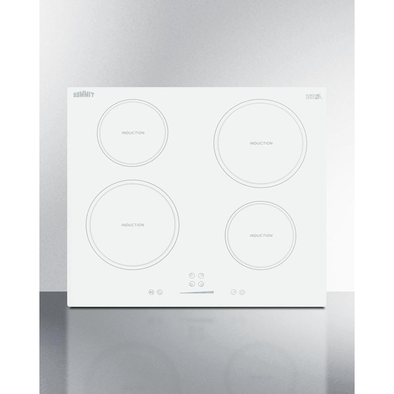 Summit SINC4B242W 24″ Wide 208-240V 4-Zone Induction Cooktop