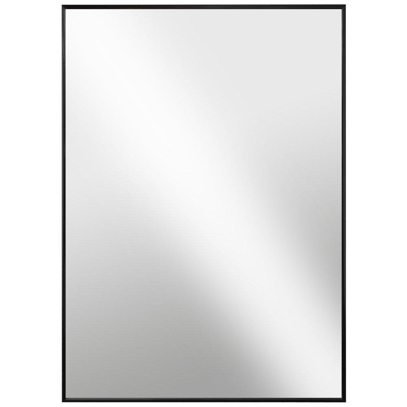 Abdelrauof Accent Mirror Latitude Run Size: 30″ x 20″ Finish: Black