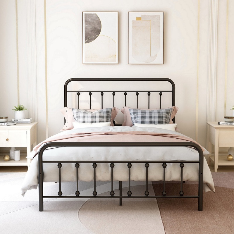 Cliffrose Platform Bed August Grove Color: Black Size: Full/Double