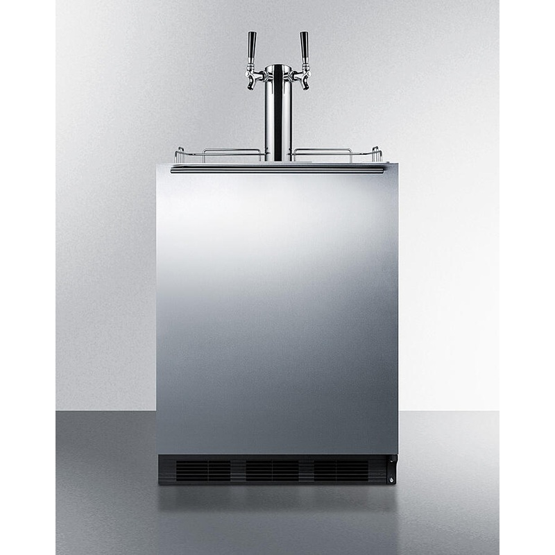 Summit SBC58BLBIADAWKDTWIN 24″ Wide Built-In Wine Kegerator, Ada Compliant