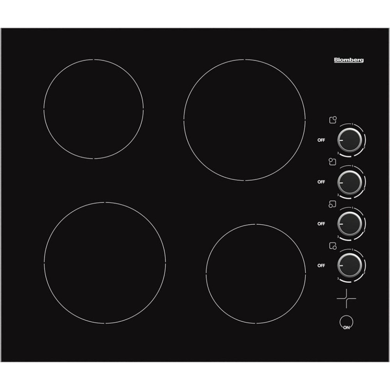 Blomberg Appliances CTE24402 24in electric cooktop, 4 burner, knob controls