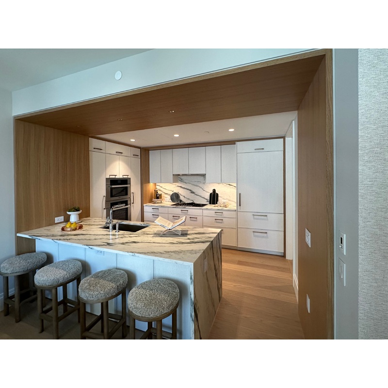 Smallbone Transitional White Oak Kitchen with Island Peninsula- Cabinetry Only – New in Box