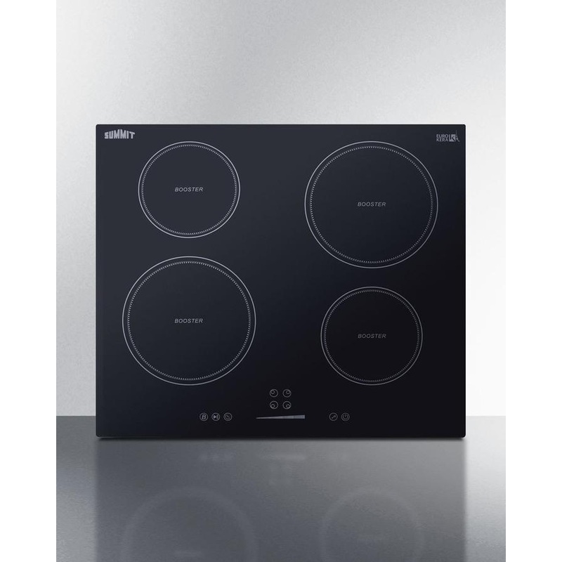 Summit SINC4B241B 24″ Wide 208-240v 4-zone Induction Cooktop
