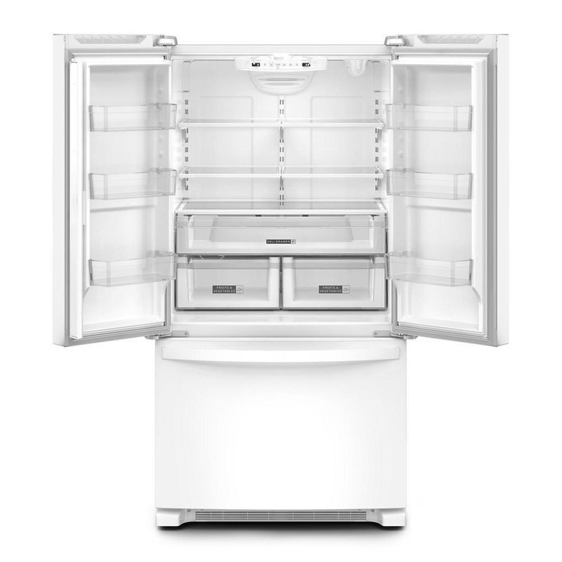 Whirlpool WRFF3036RW 36-Inch Wide Full-Depth French Door Bottom Mount Refrigerator – 25 cu. ft.