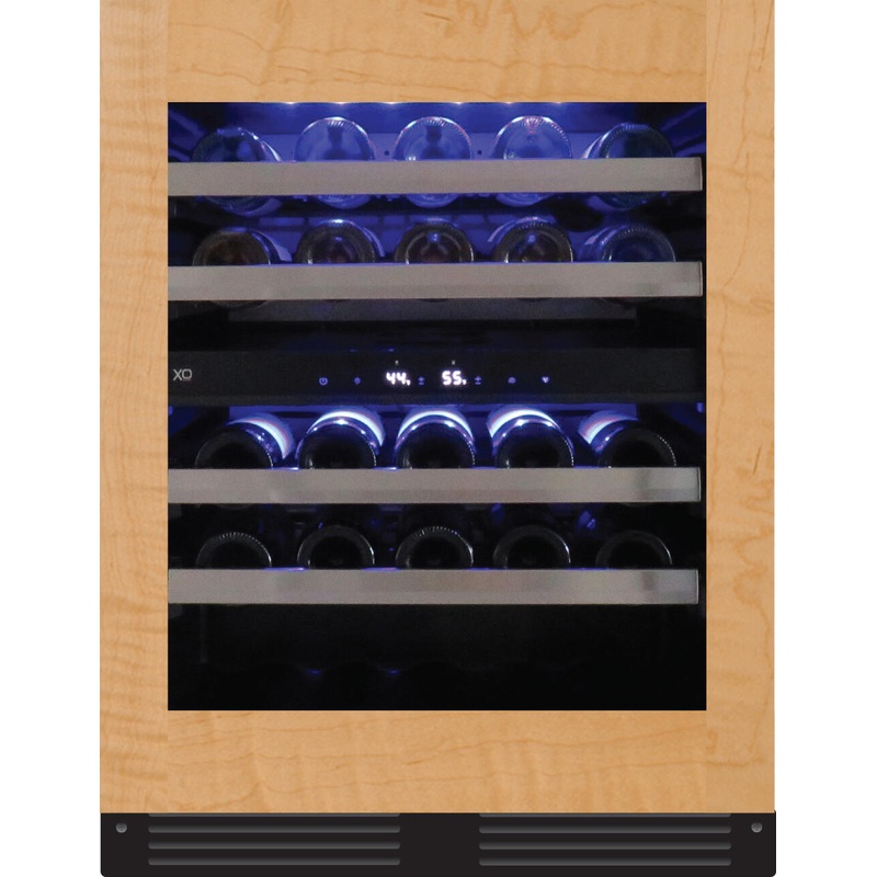 Xo Appliance XOU24WDZGOA 24In Wine Cellar 2 Zone Overlay Glass Ada Height
