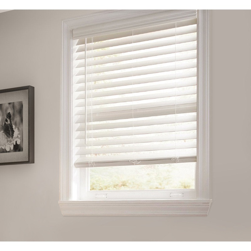 2.5 ” Room Darkening Cordless Faux Wood Blind Symple Stuff Color/Finish: White Length: 48″, Width: 71″
