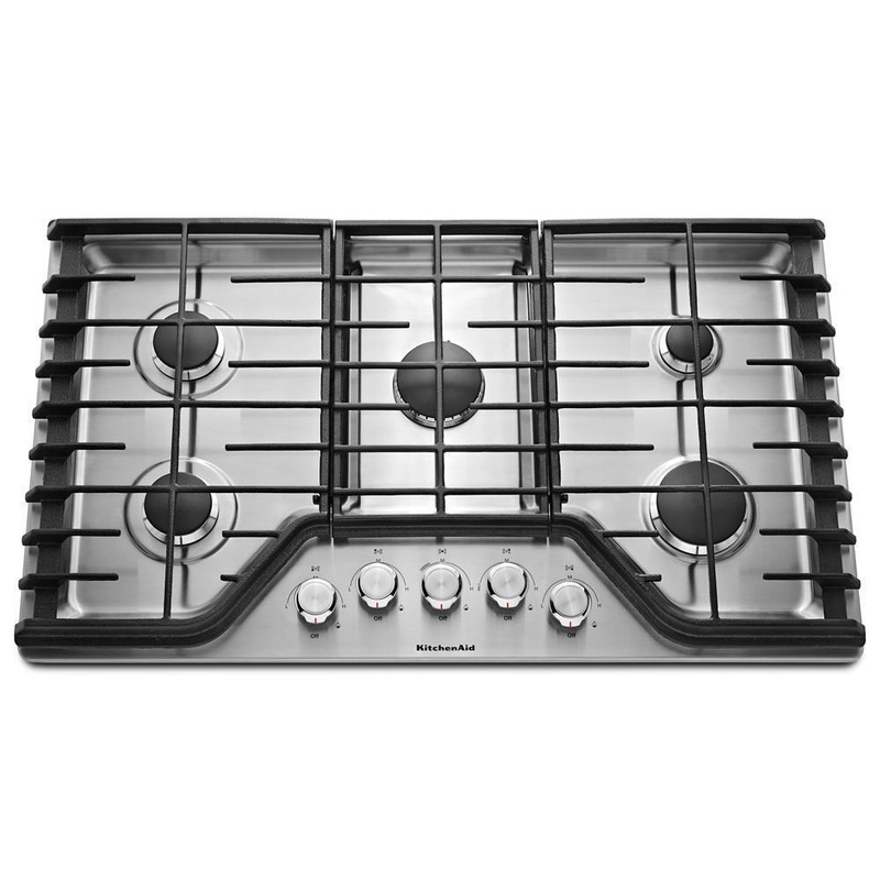 Kitchenaid KCGS356ESS 36″ 5-Burner Gas Cooktop