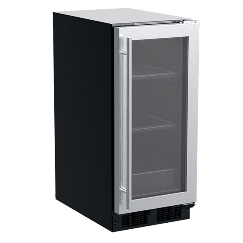 Marvel MLRE215SG01A 15-In Built-In Refrigerator With Door Style – Stainless Steel Frame Glass