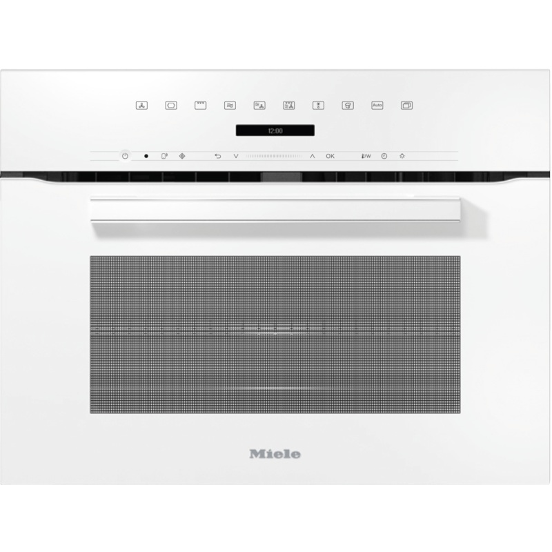 Miele H7240BMAMBRILLIANTWHITE H 7240 Bm Am – 24″ Compact Speed Oven In A Perfectly Combinable Design With Automatic Programs And Combi Modes.