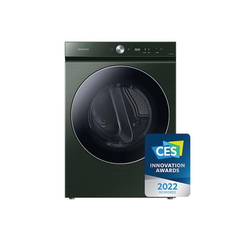 Samsung DVE53BB8900GA3 Bespoke 7.6 cu. ft. Ultra Capacity Electric Dryer with AI Optimal Dry and Super Speed Dry in Forest Green