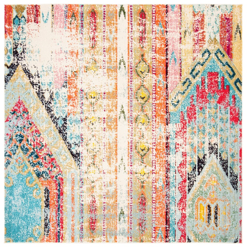 Wooler Performance Southwestern Rug Bungalow Rose Rug Size: Square 9′