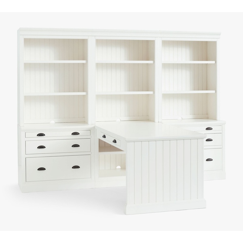 Aubrey 108″ Peninsula Desk Office Suite