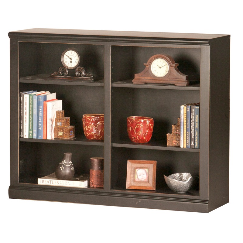 Coastal Double Wide Standard Bookcase Eagle Furniture Manufacturing Size: 72″ H x 45″ W x 13.75″ D Finish: Chocolate Mousse, Door Type: Glass