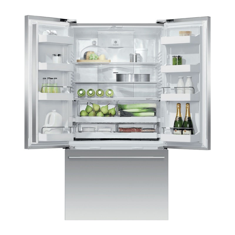Fisher & Paykel RF201ADJSX5 Freestanding French Door Refrigerator Freezer, 36″, 20.1 Cu Ft, Ice