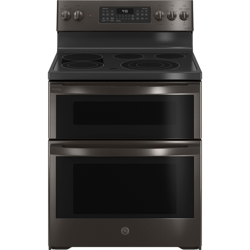 PB965BPTS GE Profile 30″ Smart Free-Standing Electric Double Oven Convection Range with No Preheat Air Fry