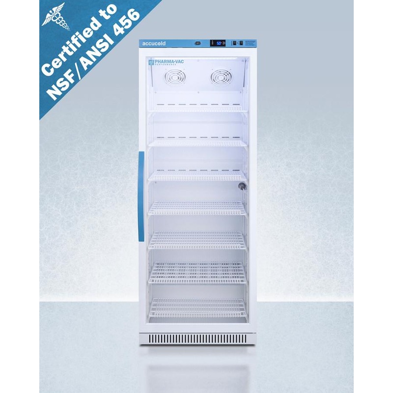Summit ARG12PV456 12 CU.FT. Upright Vaccine Refrigerator, Certified To Nsf/ansi 456 Vaccine Storage Standard