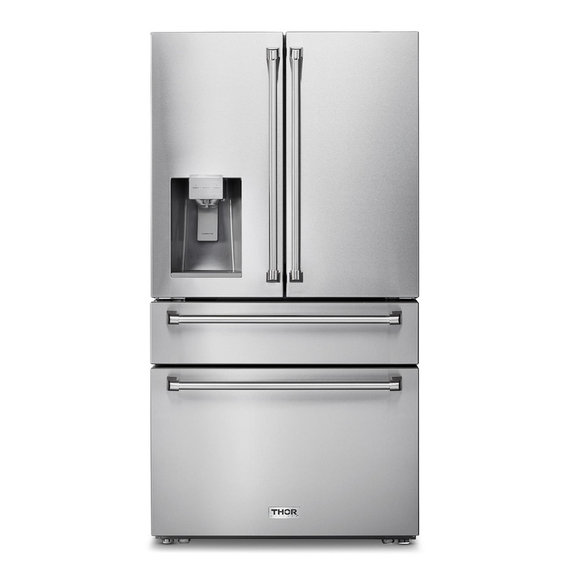 TRF3601FD Thor Kitchen 36 Inch Professional French Door Refrigerator With Ice and Water Dispenser – Model Trf3601fd