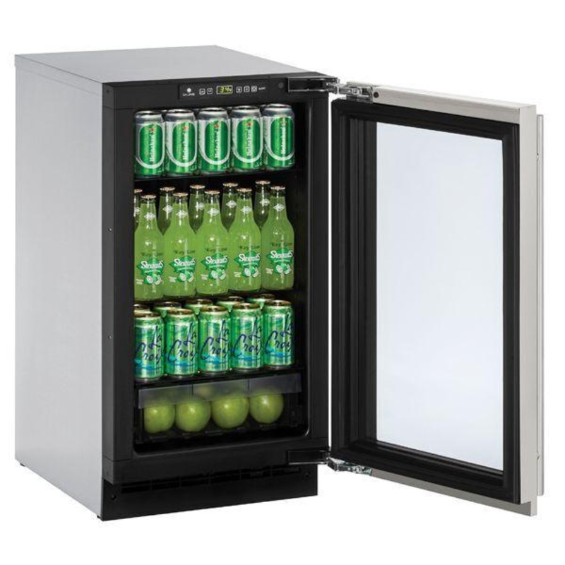 U-Line U2218RGLS00B 2218rgl 18″ Refrigerator With Stainless Frame Finish (115 V/60 Hz)
