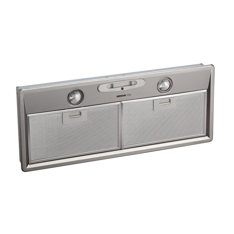 Broan Elite Custom Range Hood Insert, External Blower, Stainless Steel