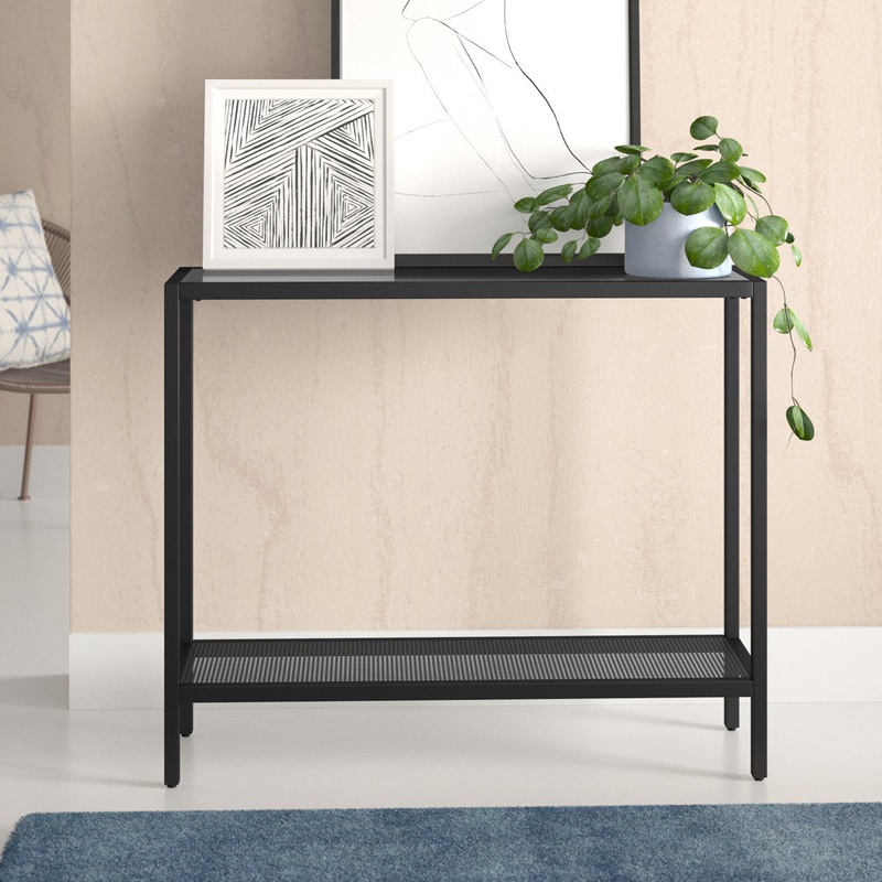 Chiang Console Table Zipcode Design Table Base Color: Black Size: 30″ H x 36″ W x 10″ D
