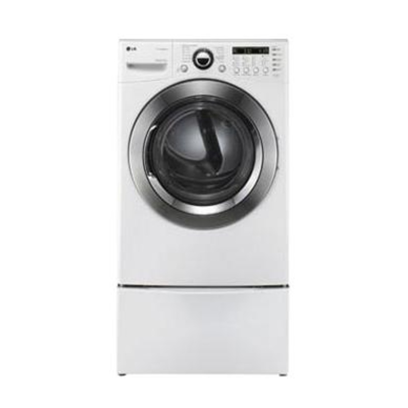 Lg DLEX3360W 7.4 cu.ft. Ultra-Large Capacity SteamDryer with NeveRust Stainless Steel Drum (Electric)