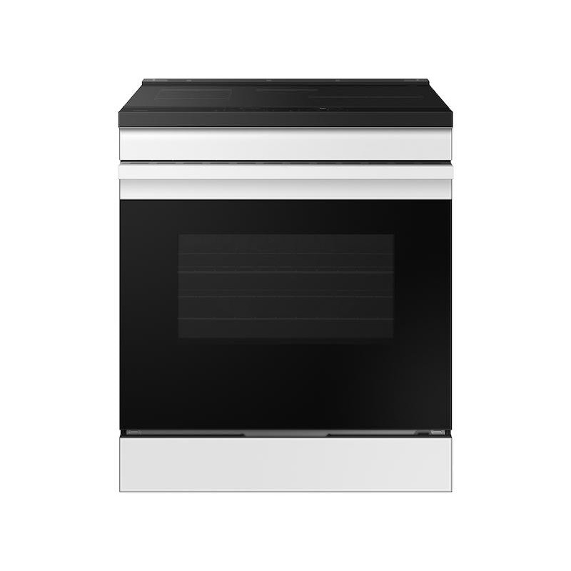 Samsung NSI6DB930012 Bespoke 6.3 cu. ft. Smart Slide-In Induction Range with Anti-Scratch Glass Cooktop & Air Fry in White Glass