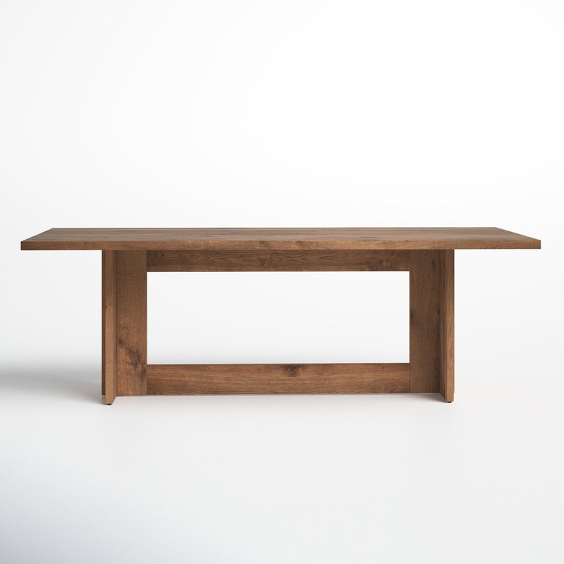 Tippi 89″ Solid Wood Trestle Dining Table Joss & Main