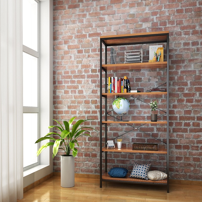 Aidann 70.9” H X 31.6” W Iron Standard Bookcase 17 Stories