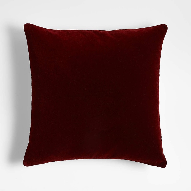 Brick 20×20 Faux Mohair Throw Pillow Cover