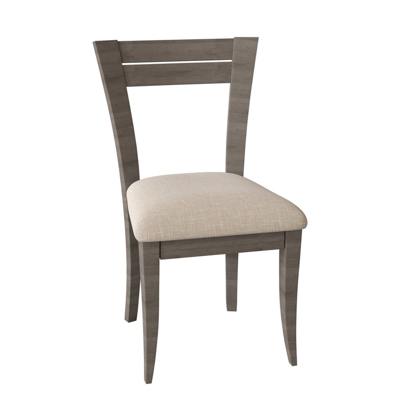 Claverley Ladder Back Side Chair Red Barrel Studio Upholstery Color: Spectra, Frame Color: Shadow